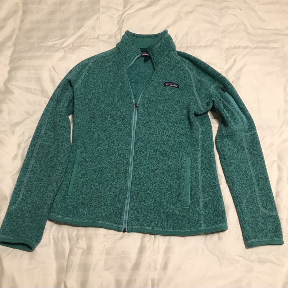Patagonia Teal Full-Zip Fleece Jacket
